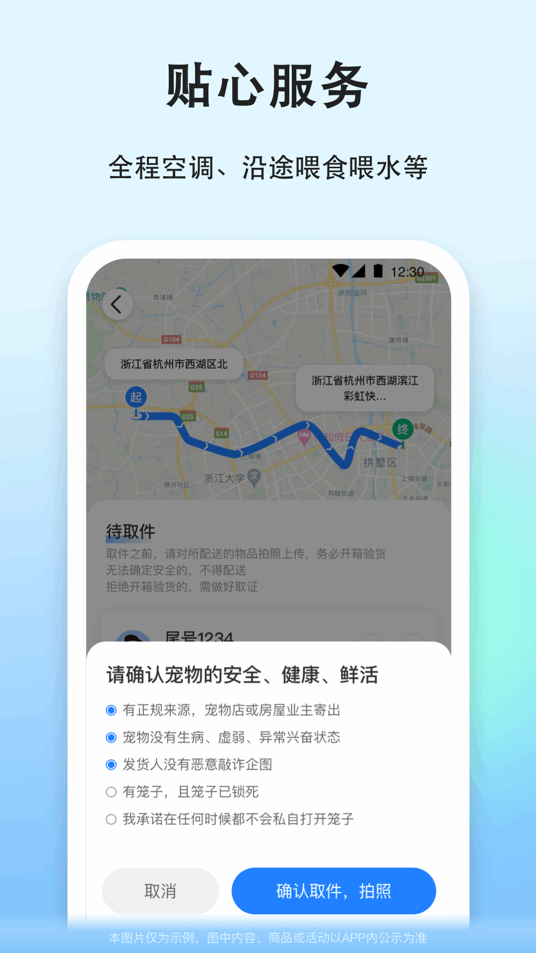 一喂宠物托运截图
