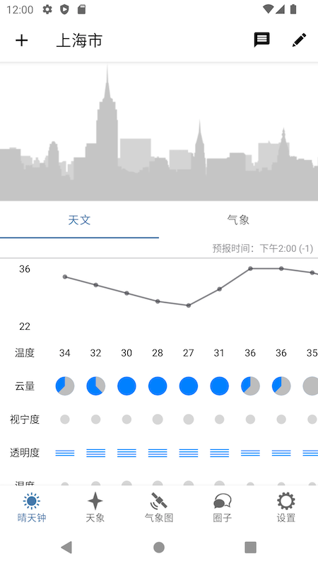 晴天钟截图