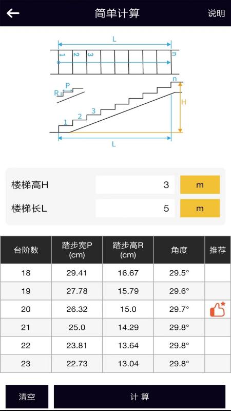 楼梯栏杆计算器截图
