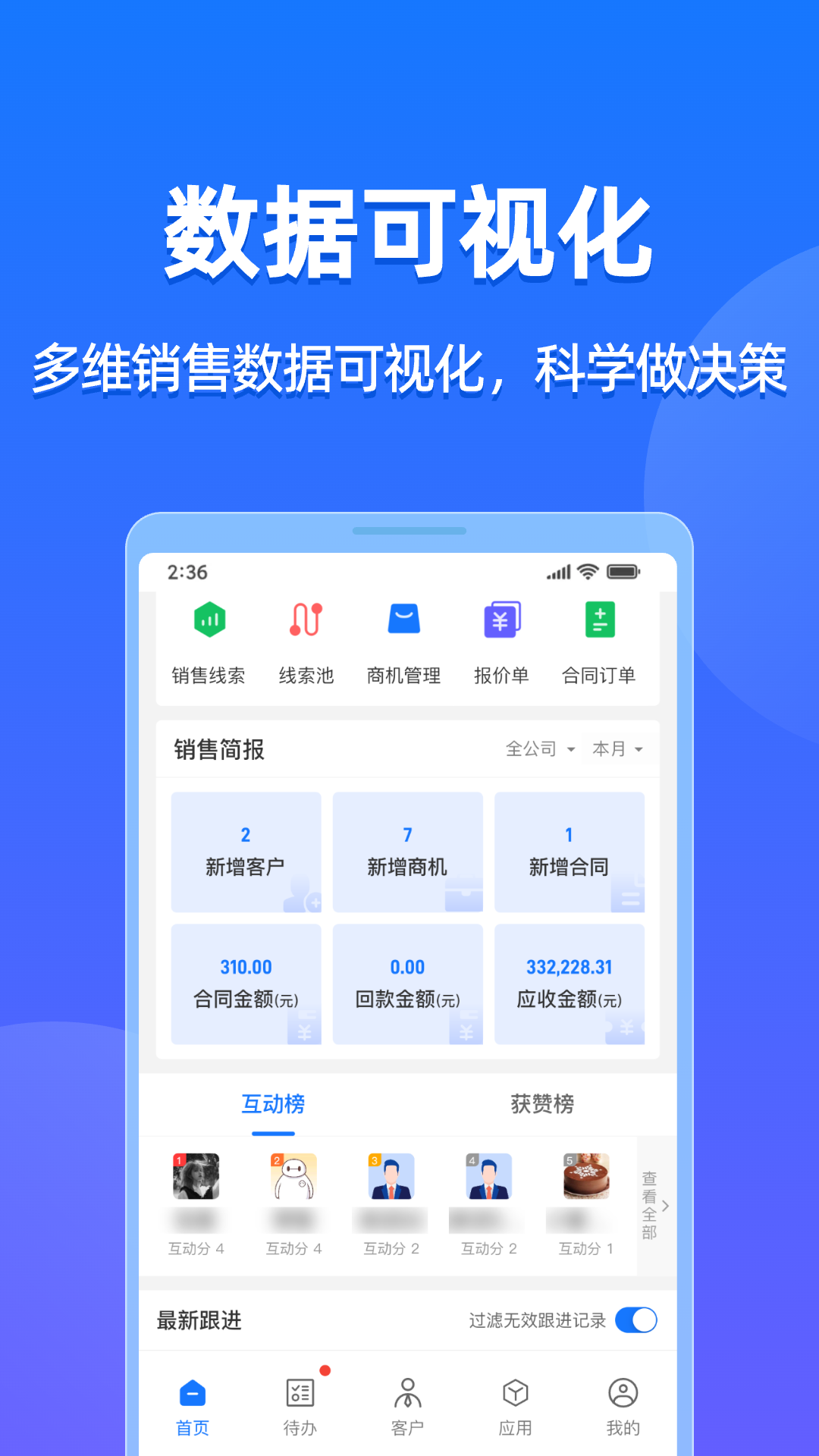 企查查CRM截图