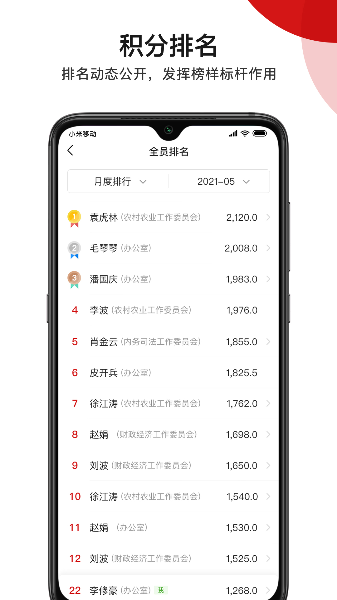 履职积分制截图