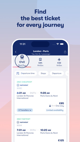 Rail, bus, air tickets: ...截图